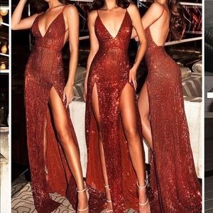 This is a sequin hebeos dress